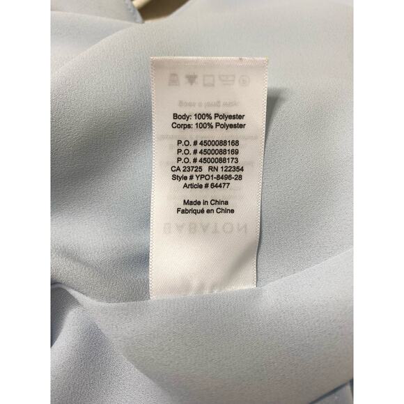 BABATON ARITZIA Chiffon Baby Blue Kimono Wrap Knee Length Dress US MEDIUM - Picture 14 of 14